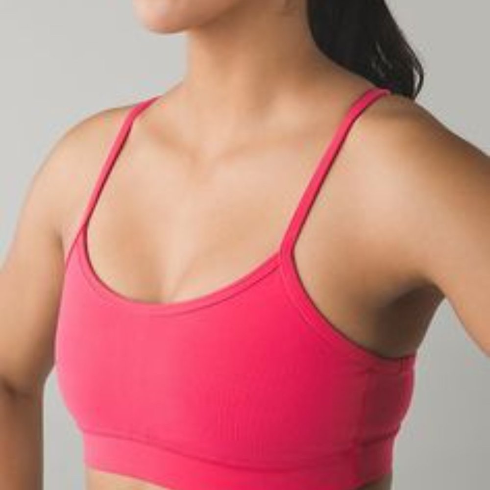 Lululemon Flow Y Bra - Hot Pink - Size 6